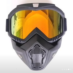 UV Protective goggles with high density facemask. Rainbow lense